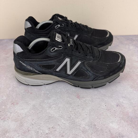 New Balance 990V4 Womens Size 8.5 Black Sneakers Running Shoes READ - Picture 3 of 15